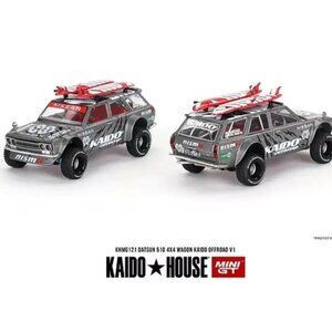 Kaido House x Mini GT 1:64 Datsun KAIDO 510 Wagon 4×4 Kaido Offroad V1